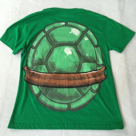 #87 Spirit Halloween Teenage Mutant Ninja Turtles Shell Costume T-Shirt Adult M - Picture 2 of 7